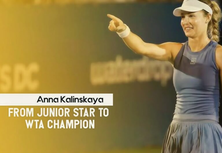 Case studies by Juniortopro - Anna Kalinskaya - From junior to WTA champion Case studies by Juniortopro - Anna Kalinskaya - From junior to WTA champion