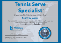 Tennis serve specialist