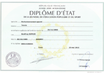 diplome etat FFT french sport ministry